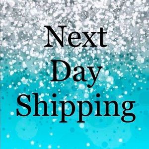 Next day shipping on all orders